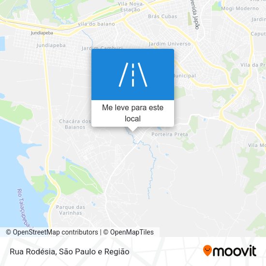 Rua Rodésia mapa