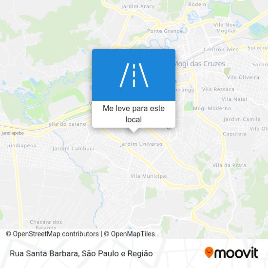 Rua Santa Barbara mapa