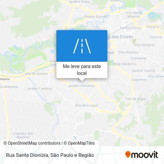 Rua Santa Dionízia mapa