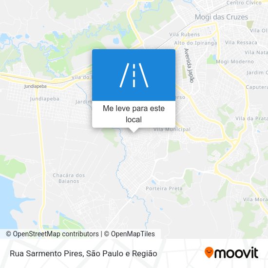 Rua Sarmento Pires mapa