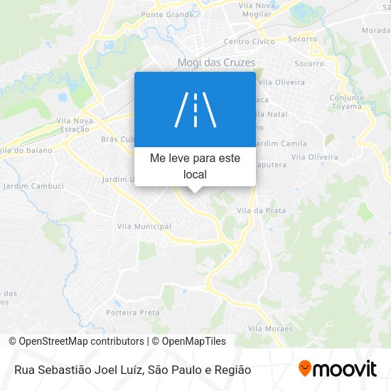 Rua Sebastião Joel Luíz mapa