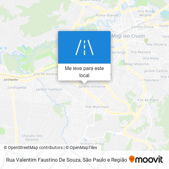 Rua Valentim Faustino De Souza mapa