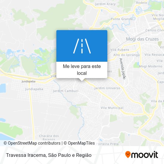 Travessa Iracema mapa