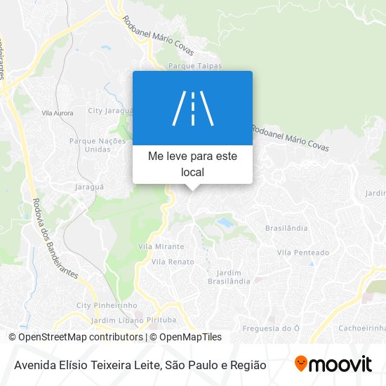 Avenida Elísio Teixeira Leite mapa