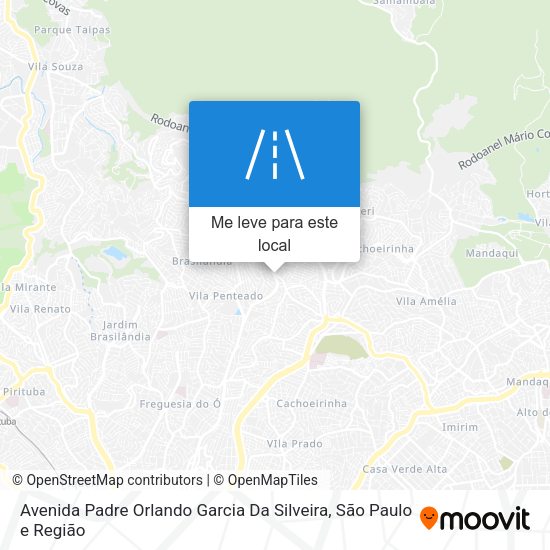 Avenida Padre Orlando Garcia Da Silveira mapa