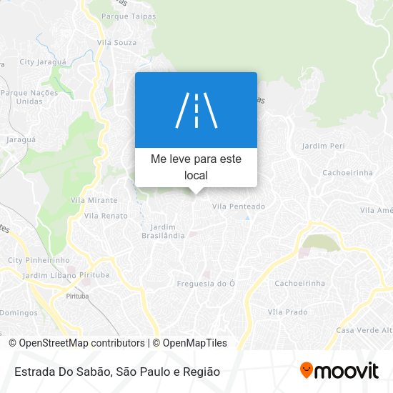 Estrada Do Sabão mapa