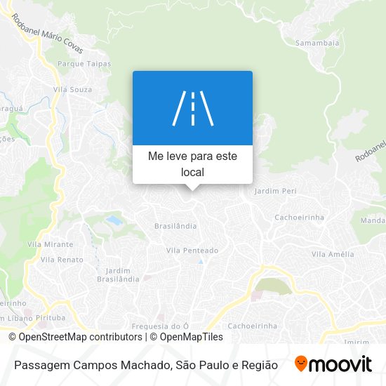 Passagem Campos Machado mapa