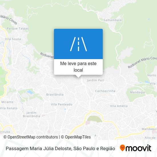 Passagem Maria Júlia Deloste mapa