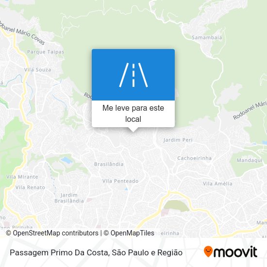 Passagem Primo Da Costa mapa