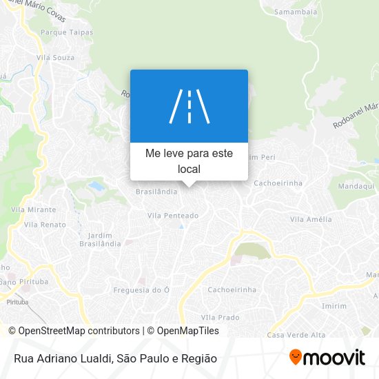 Rua Adriano Lualdi mapa