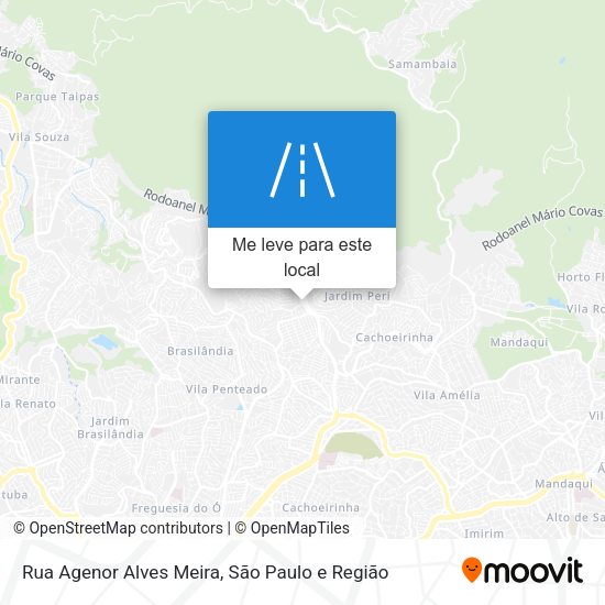 Rua Agenor Alves Meira mapa