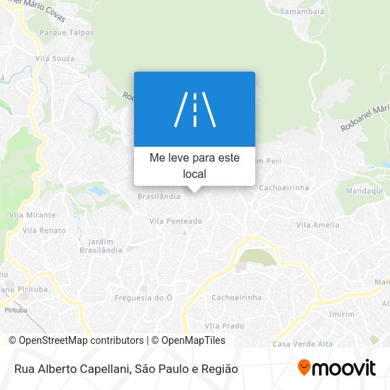 Rua Alberto Capellani mapa