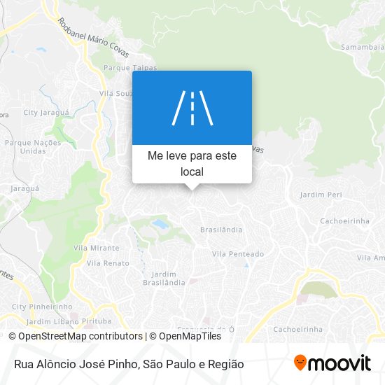 Rua Alôncio José Pinho mapa