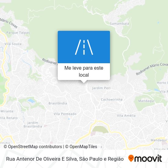 Rua Antenor De Oliveira E Silva mapa