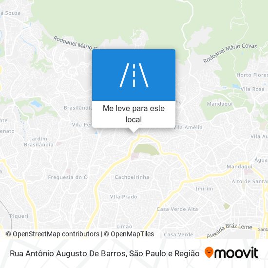 Rua Antônio Augusto De Barros mapa