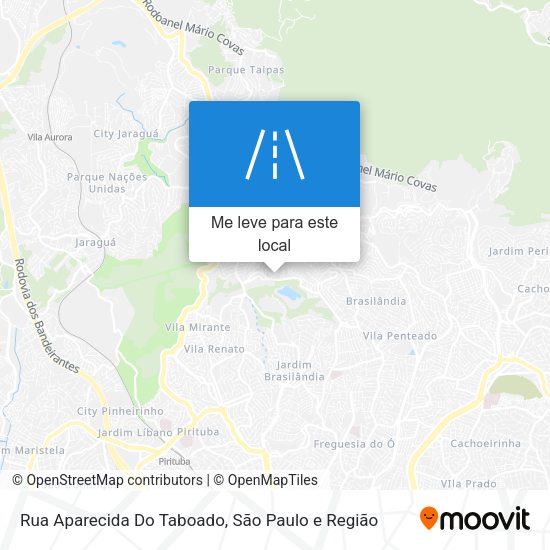 Rua Aparecida Do Taboado mapa