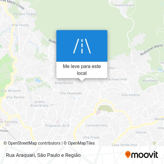 Rua Araquari mapa
