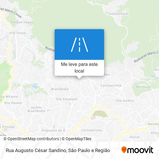 Rua Augusto César Sandino mapa