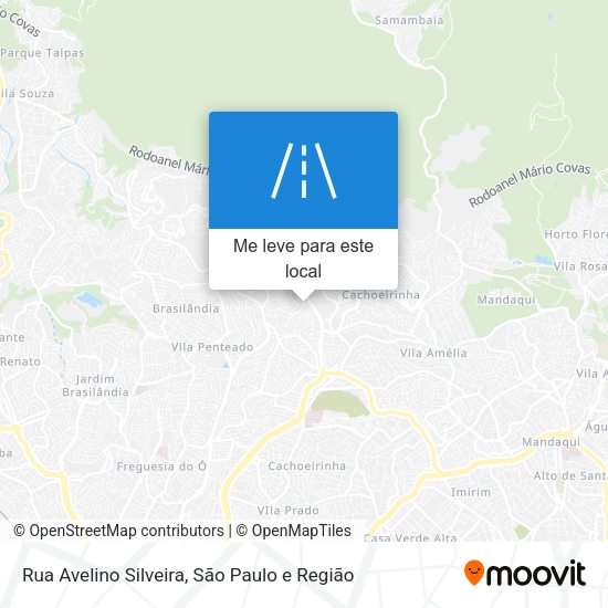 Rua Avelino Silveira mapa