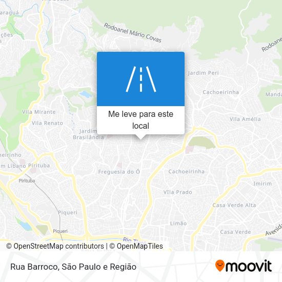 Rua Barroco mapa