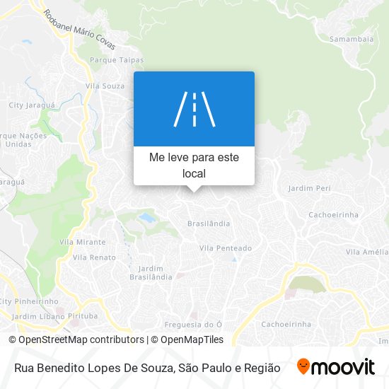 Rua Benedito Lopes De Souza mapa