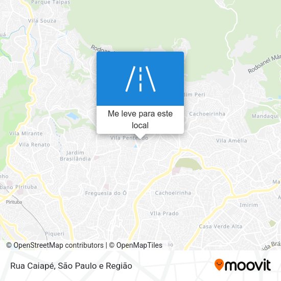 Rua Caiapé mapa