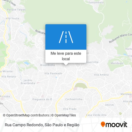 Rua Campo Redondo mapa