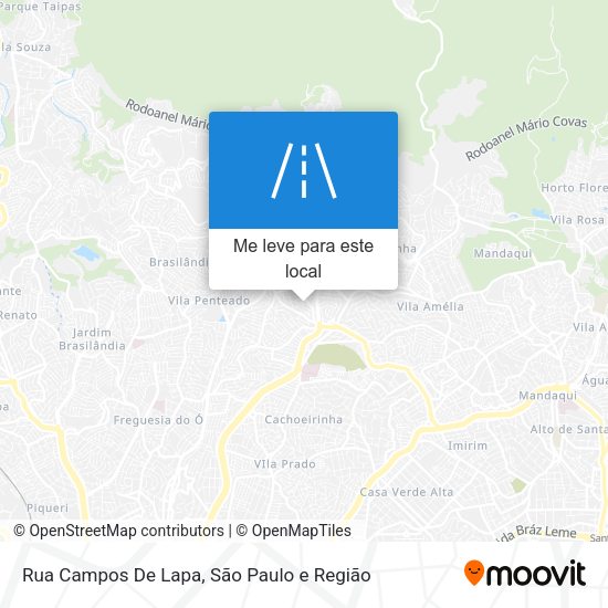 Rua Campos De Lapa mapa