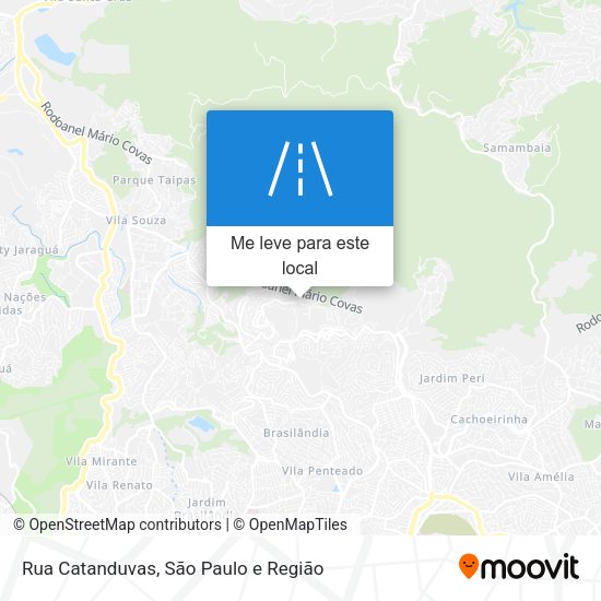 Rua Catanduvas mapa