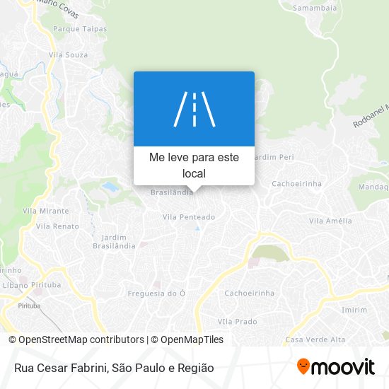 Rua Cesar Fabrini mapa