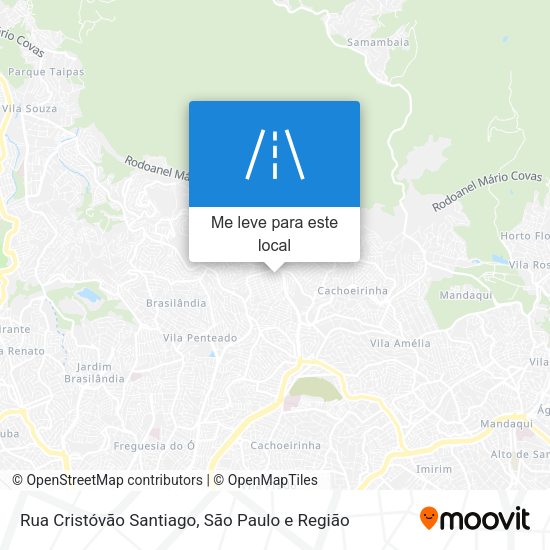 Rua Cristóvão Santiago mapa