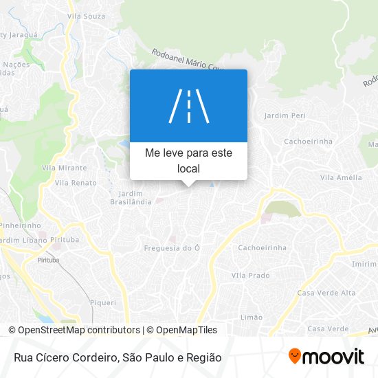 Rua Cícero Cordeiro mapa