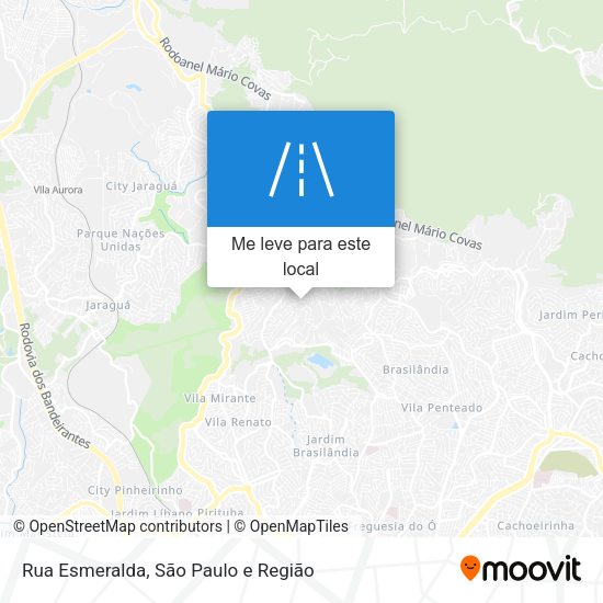 Rua Esmeralda mapa
