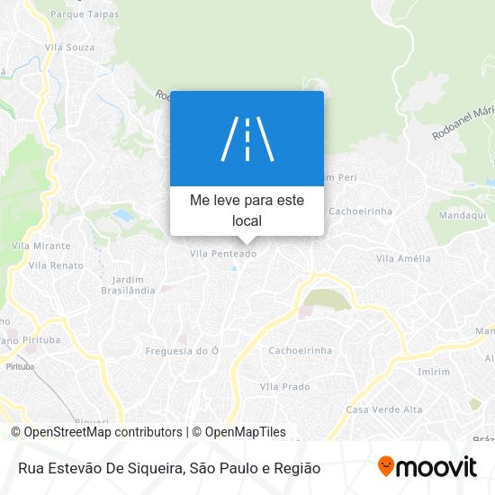 Rua Estevão De Siqueira mapa