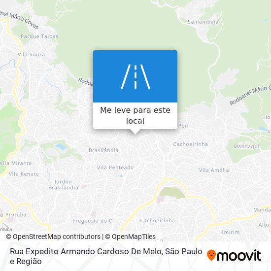 Rua Expedito Armando Cardoso De Melo mapa