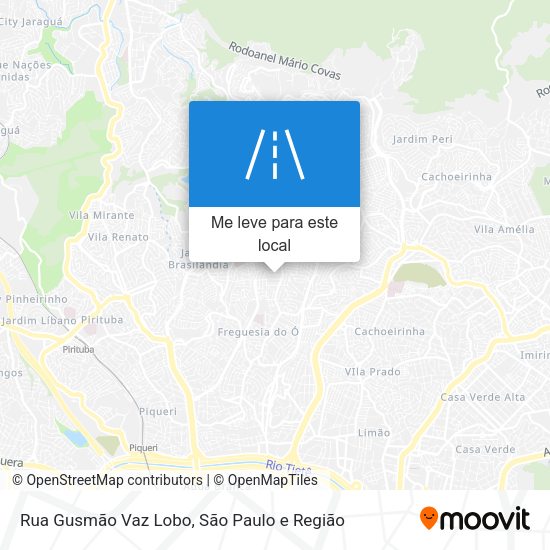 Rua Gusmão Vaz Lobo mapa