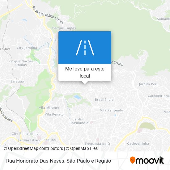 Rua Honorato Das Neves mapa