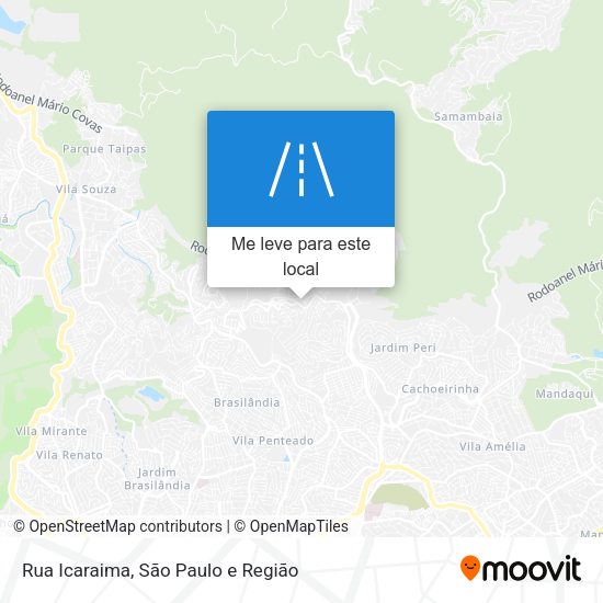 Rua Icaraima mapa