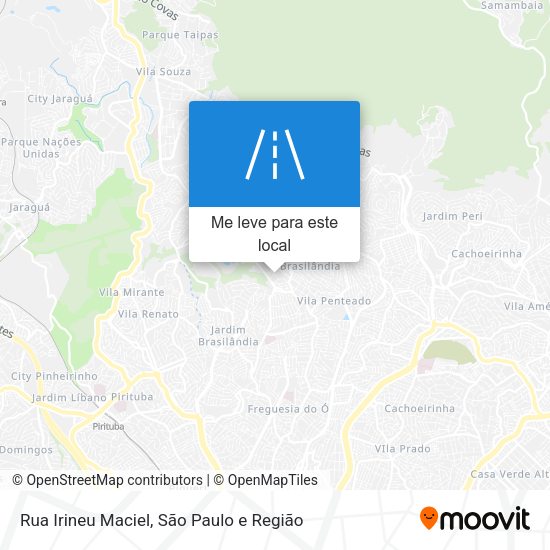 Rua Irineu Maciel mapa