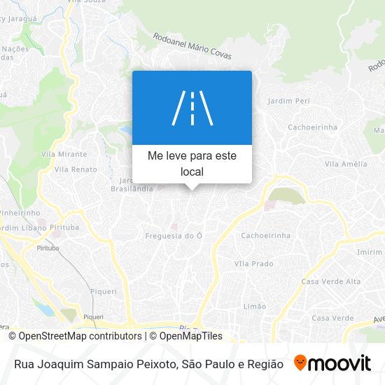 Rua Joaquim Sampaio Peixoto mapa