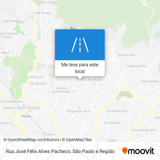 Rua José Félix Alves Pacheco mapa