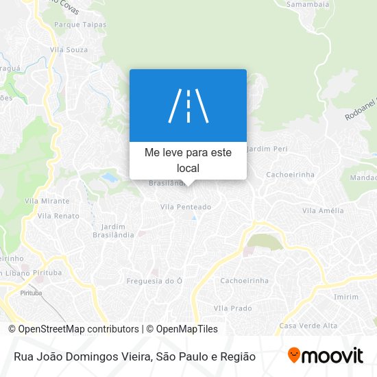 Rua João Domingos Vieira mapa