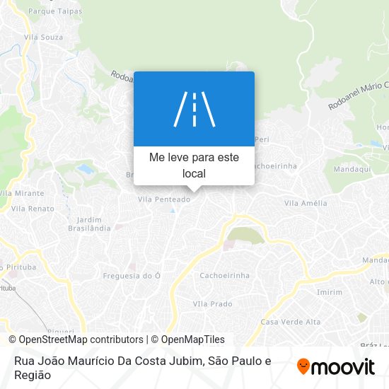 Rua João Maurício Da Costa Jubim mapa
