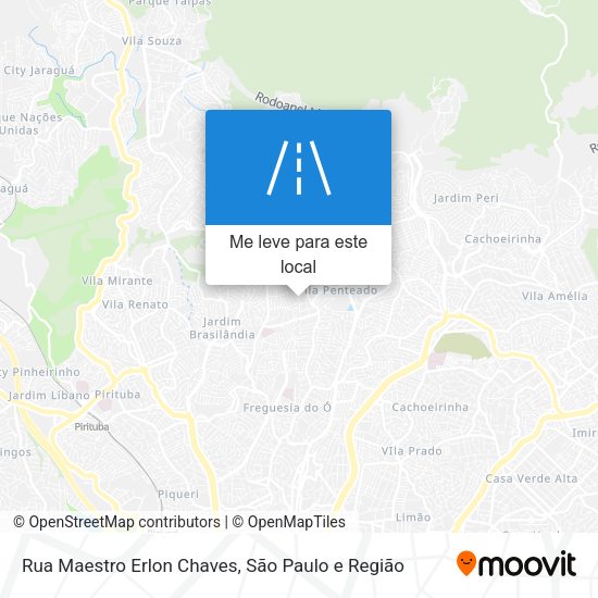 Rua Maestro Erlon Chaves mapa