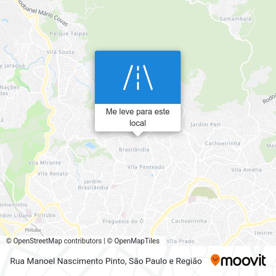 Rua Manoel Nascimento Pinto mapa