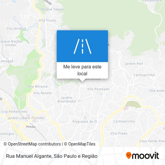 Rua Manuel Algante mapa