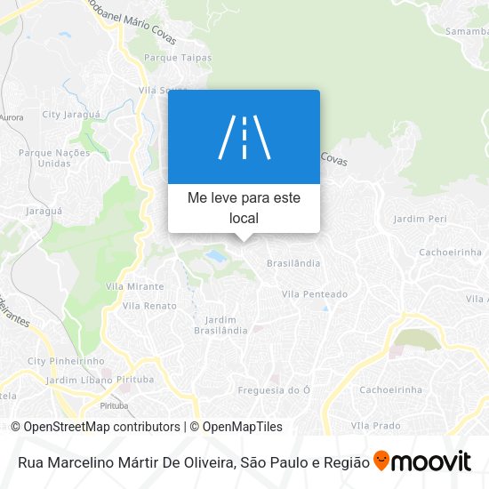 Rua Marcelino Mártir De Oliveira mapa