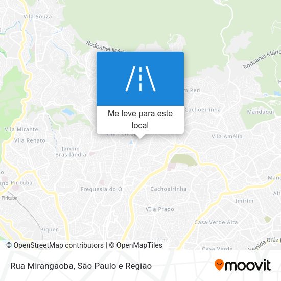 Rua Mirangaoba mapa