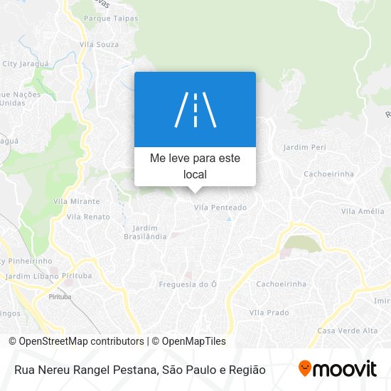 Rua Nereu Rangel Pestana mapa