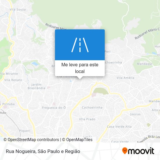 Rua Nogueira mapa